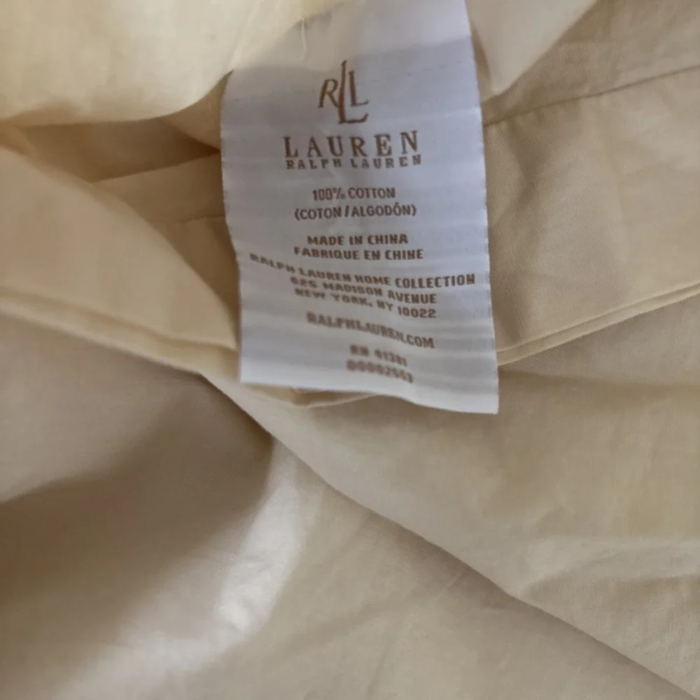 Lauren Ralph Lauren SHETLAND MANOR embroidered Std pillow sham‎ case 30 x24 EUC - Picture 2 of 12